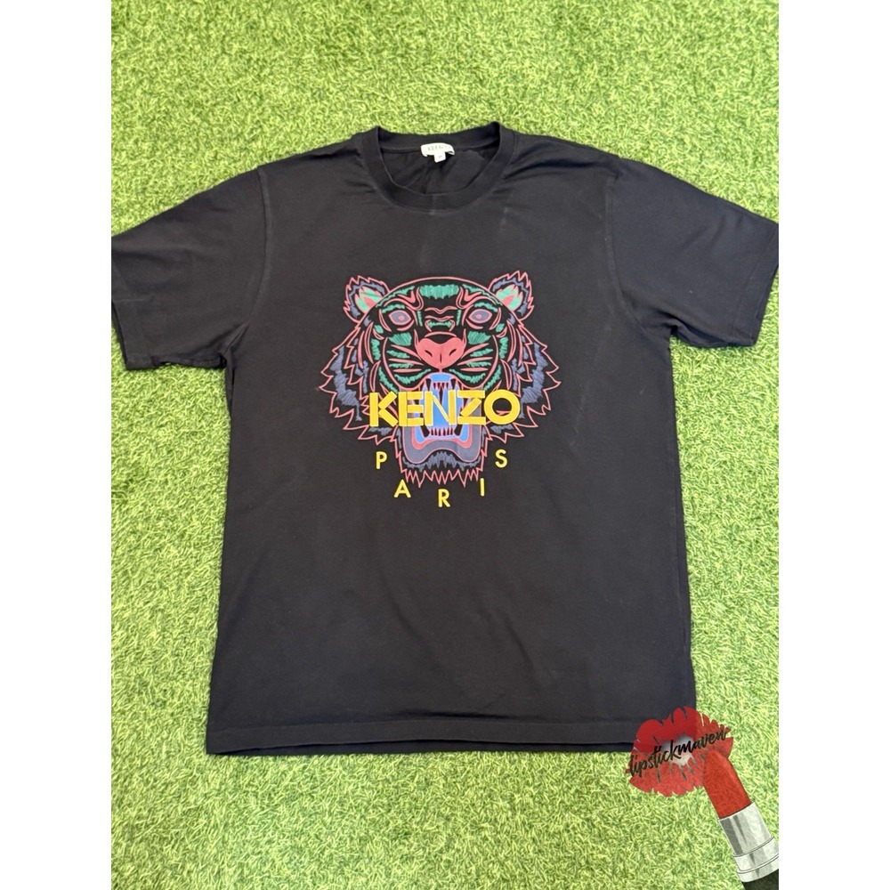 Kenzo Paris T-Shirt Mens Medium Black Tiger Shirt